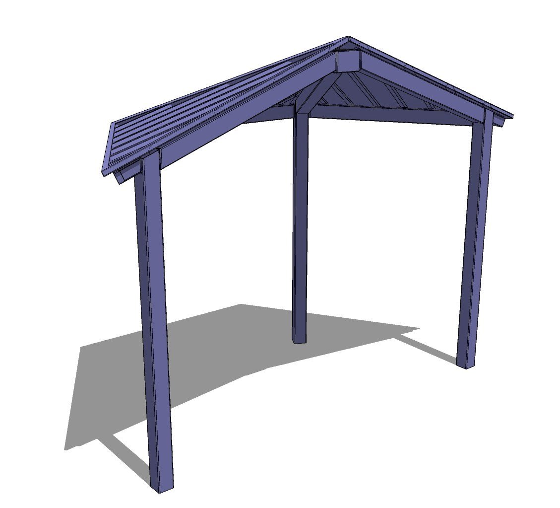 Steel Structure: Houston Amphitheater – Four Sided Park Shelter