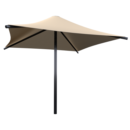 CAD Drawings BIM Models Poligon Single Post Waterproof Square Umbrella