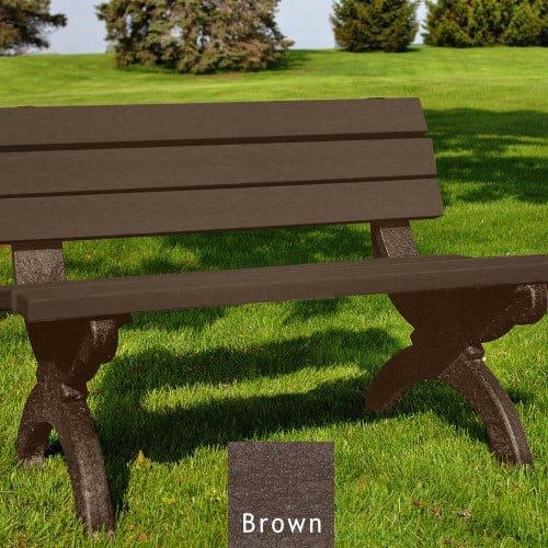 CAD Drawings Polly Products Monarque 4' Backed Bench (ASM-MB4B)
