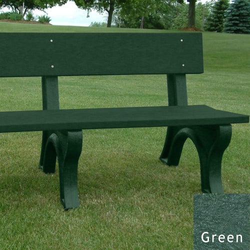CAD Drawings Polly Products Landmark 6' Backed Bench (ASM-LB6B)