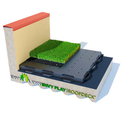 CAD Drawings EnvyLawn (Manufactured by Challenger Turf) Rooftop Installation: Drainage Panel
