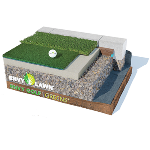 CAD Drawings EnvyLawn (manufactured by Challenger Turf) Golf Installation: Golf without Pad Board And Concrete Edge Types