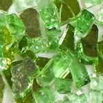 View Reflective Green Terrazzo Glass