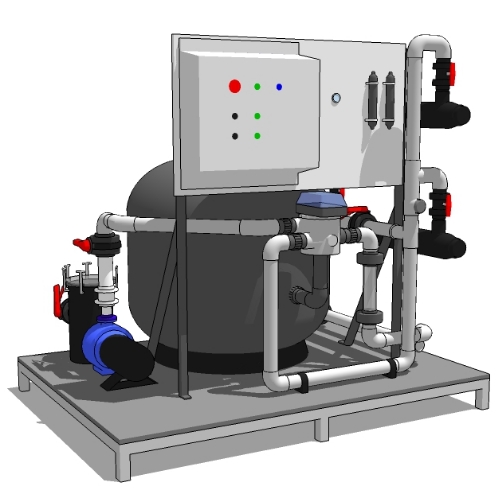 CAD Drawings BIM Models Advanced Aquaculture Systems, Inc. Perma-Bead™ Water Filtration Systems