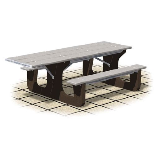 View RT Series - Wheelchair Accessible: Recycled Plastic Rectangular Table ( AI-1718 )