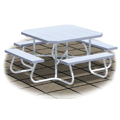 View SQT Series: Portable Square Tables w/ Aluminum Top & Seats ( AI-1498 )