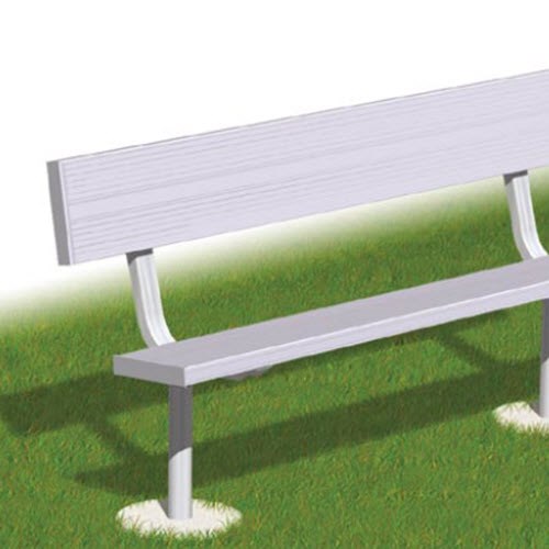 View SCXB Series: Embedded Mount Bench w/ Aluminum Back & Seat 
