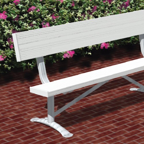 View PCXB Series: Portable or Surface Mount Bench w/ Aluminum Back & Seat