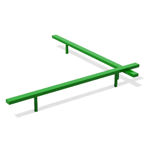 CAD Drawings Superior Recreational Products | Playgrounds Fitness Equipment: Balance Beam (60019408XX)