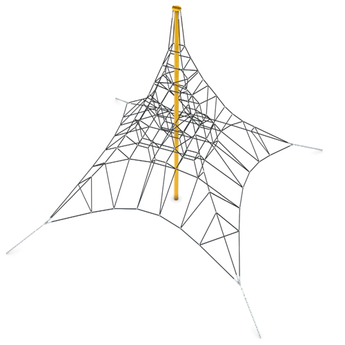 CAD Drawings Superior Recreational Products | Playgrounds Independent Play: 6-4 Spider Pyramid (BSN-0002XX)