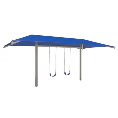 CAD Drawings Superior Recreational Products | Playgrounds Independent Play: Single Post Swing Frame With Shade (TFR0642XX)