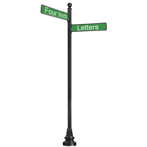 CAD Drawings Brandon Industries Complete Street Sign with SB-94 Base