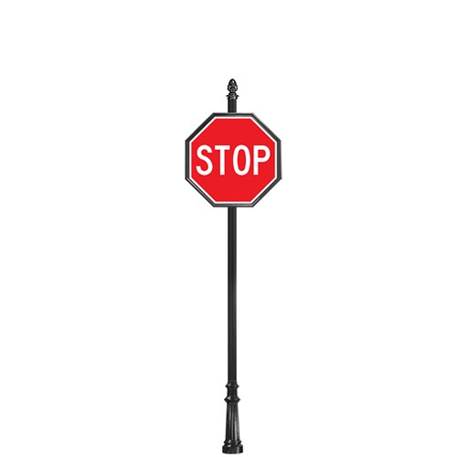 View Complete Stop Sign with SB-33 Base