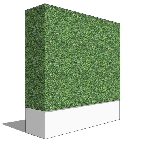 View Artificial Boxwood Hedge & Simple Planter
