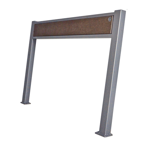 CAD Drawings Wishbone Site Furnishings Rutherford Leaning Bench