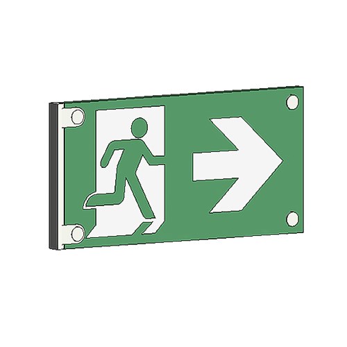 View RM Architectural Series Exit Signs: 50 Ft. Rated Visibility