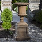 View Cast Stone Collection: Jefferson Cast Stone Urn and Pedestal