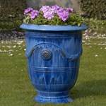 View Pottery Collection: Anduze Urn Riviera Blue