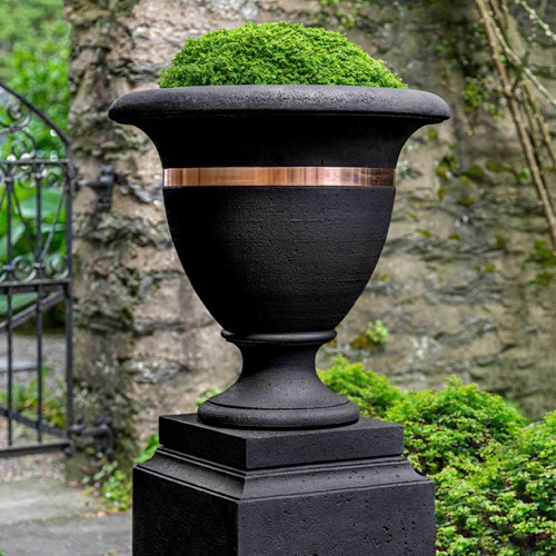 View Cast Stone Collection: Classic Copper Banded Urn Series