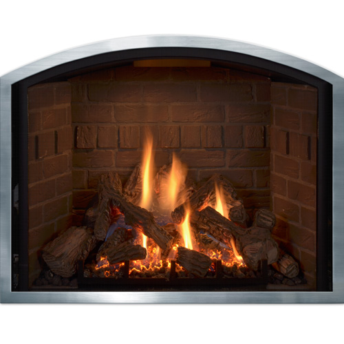 CAD Drawings BIM Models Mendota Hearth Products Gas Fireplaces: Model FV34 Arch FullView