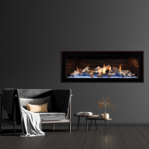 CAD Drawings BIM Models Mendota Hearth Products Gas Fireplaces: Model ML47 Timberline/Décor