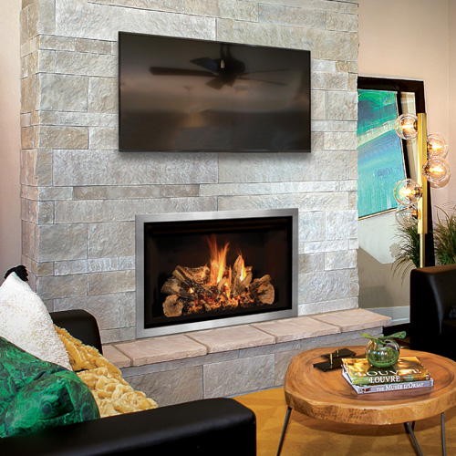 CAD Drawings BIM Models Mendota Hearth Products Gas Fireplaces: Model FV42 FullView