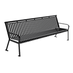 View Steel Strap Bench With Back: Model 3106-06-08