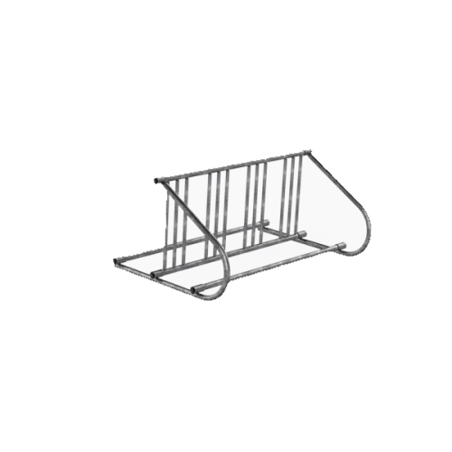 CAD Drawings PW Athletic Single Loop Mini-Bow Bike Rack: Model 1607