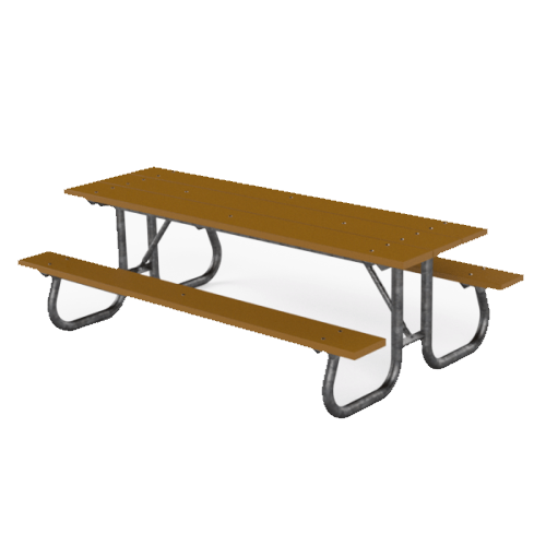 CAD Drawings PW Athletic Recycled Plastic Picnic Table: Model 1120