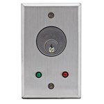 View CM-1100 & CM-2000 Series: Flush Mount Key Switches - Cast Aluminum Faceplate