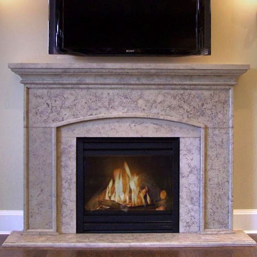 View Bolero Concrete Fireplace Mantel