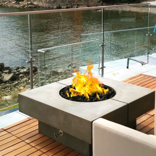 View Element Concrete Fire Table