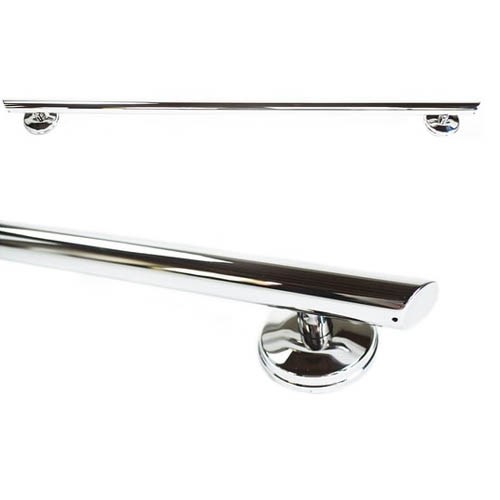 View Straight Decorative Grab Bar With Angled Ends
