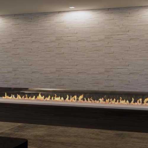 CAD Drawings BIM Models Bespoke Vapor Fireplaces 96” Vapor Fireplace