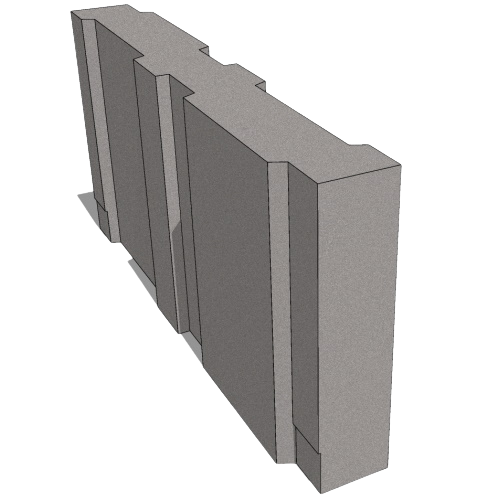 CAD Drawings BIM Models Comfort Block by Genest Concrete CB-16 Spacer
