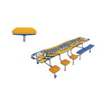 View Mobile Stool and Bench Tables - Wave: MSBWT