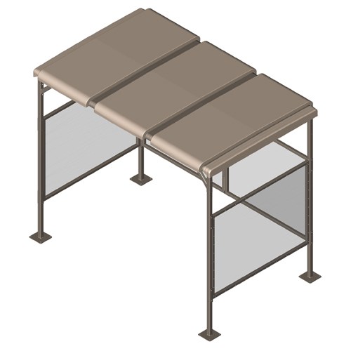 View CyclePort™ 3 Top Bike Shelter