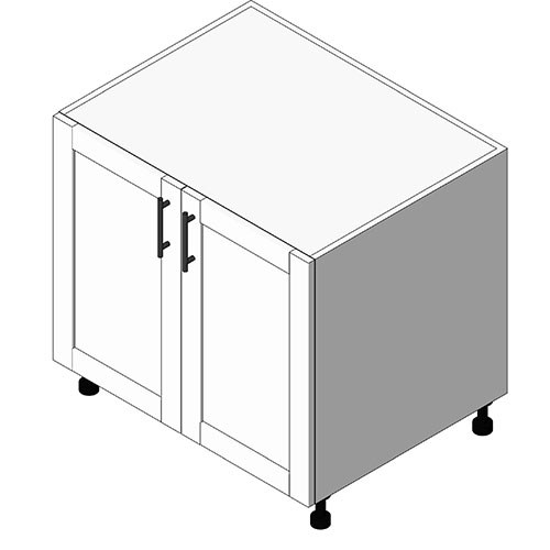 View Cabinet Revit Object: OBF 2 Full Height Doors