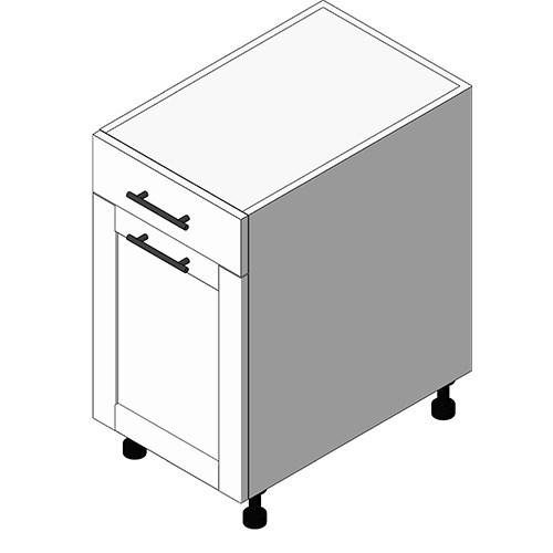 View Cabinet Revit Object: OBTXX10 Drawer+ Door Trashpull