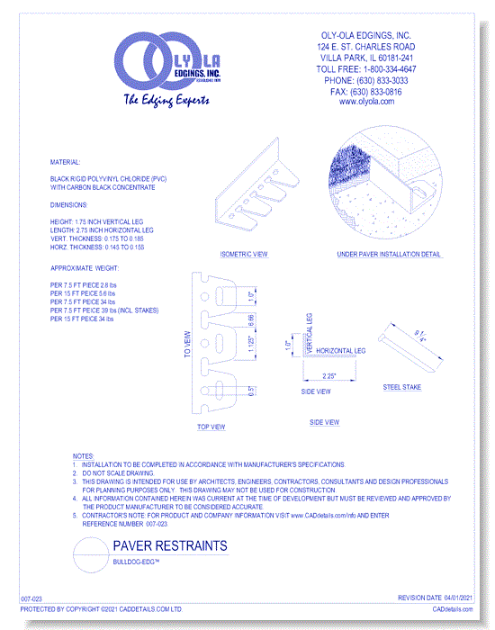 Bulldog-Edg™ - 1 3/4" High Extra Thick Construction for Rugged Installations