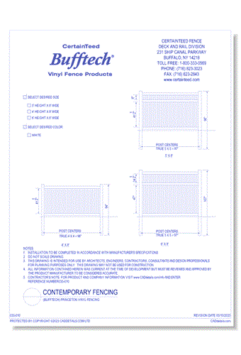 Bufftech: Princeton Vinyl Fencing