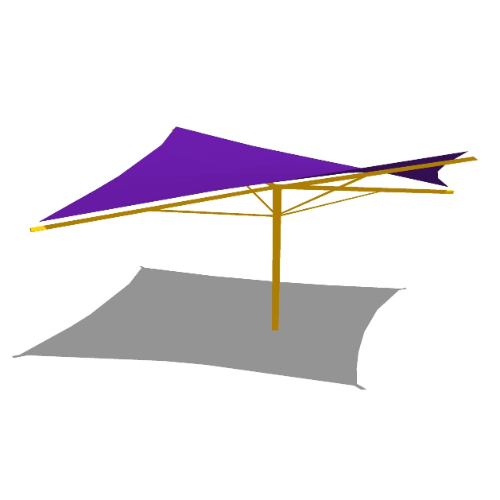 QRM502 - Hyperbollic Umbrella - 20' x 20' x 8'