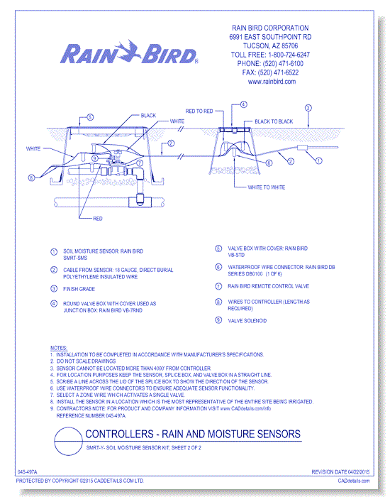 SMRT-Y - Soil Moisture Sensor Kit, Sheet 2 of 2