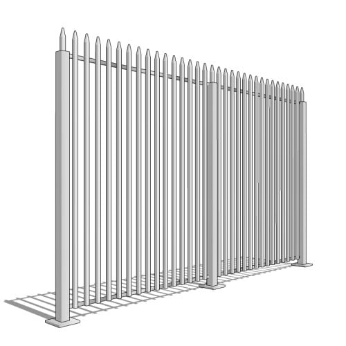 EAGLE Picket Fence with Straight Top