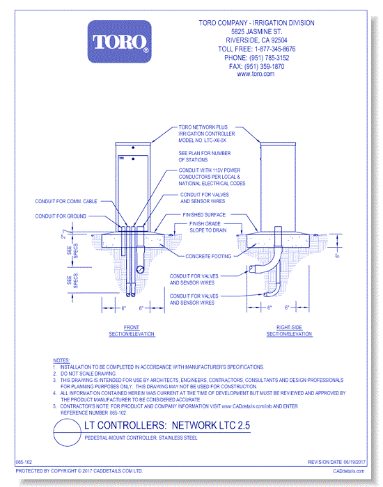 Network LTC 2.5, Pedestal Mount, Stainless Steel