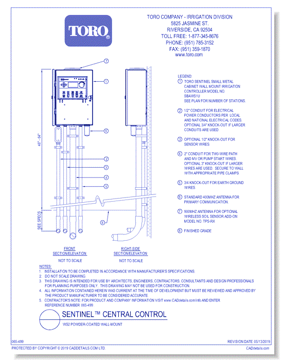 WS2 Powder-Coated Wall-Mount