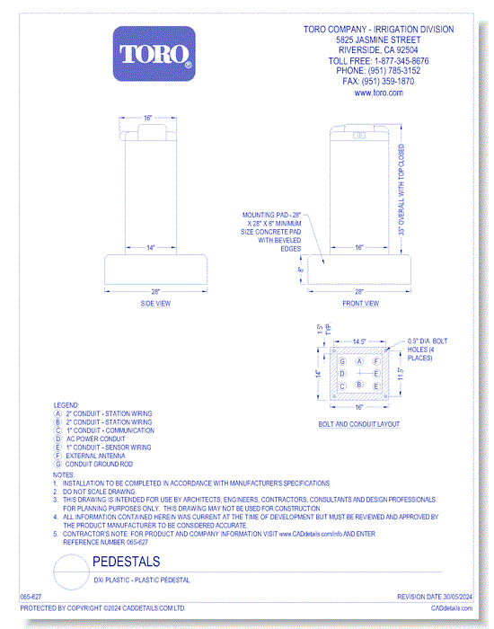 DXi PLASTIC - Plastic Pedestal