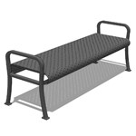 Willamette Backless Bench with Square Perfs