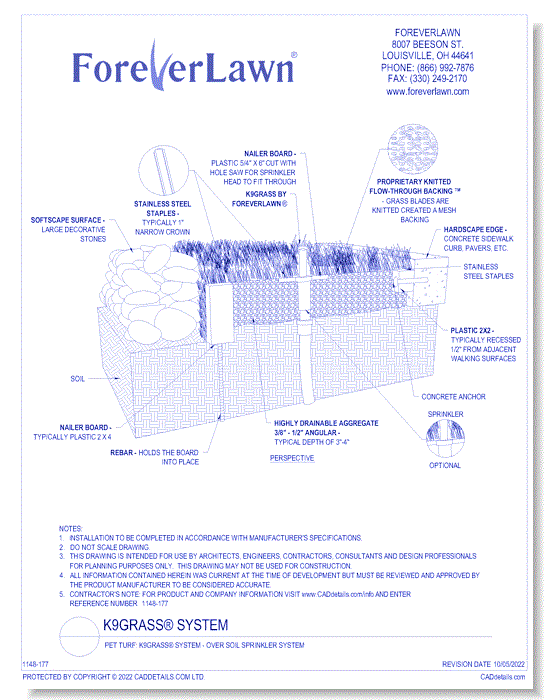 Pet Turf: K9Grass® System - Over Soil Sprinkler System