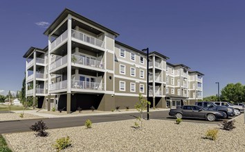 Exterior Rendering of Heartland Estates with Parking